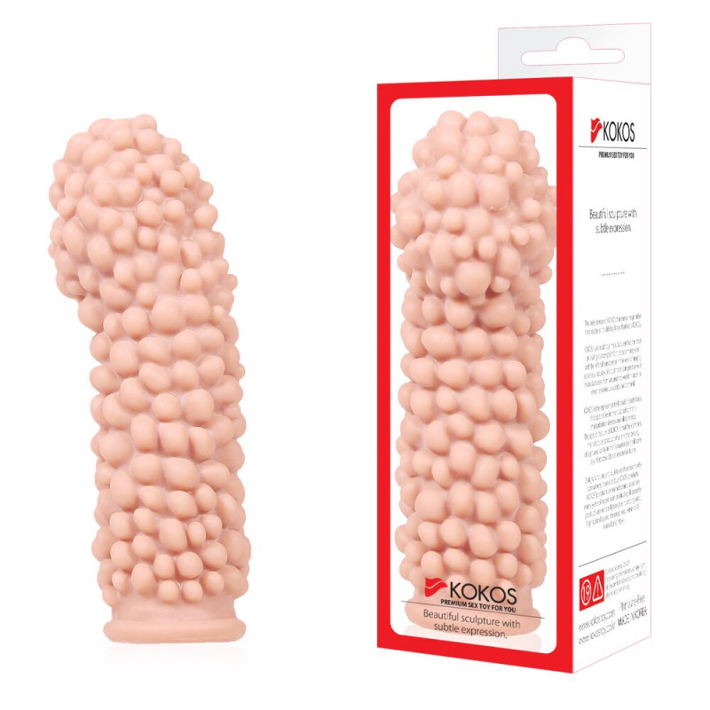Текстура насадки на член Kokos Extreme Sleeve ES.08, потовщувальний ефект