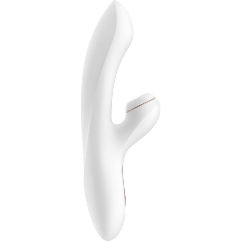 Вакуумний вібратор-кролик Satisfyer Pro Plus G-Spot Rabbit, вид збоку, демонструє ергономічну форму
