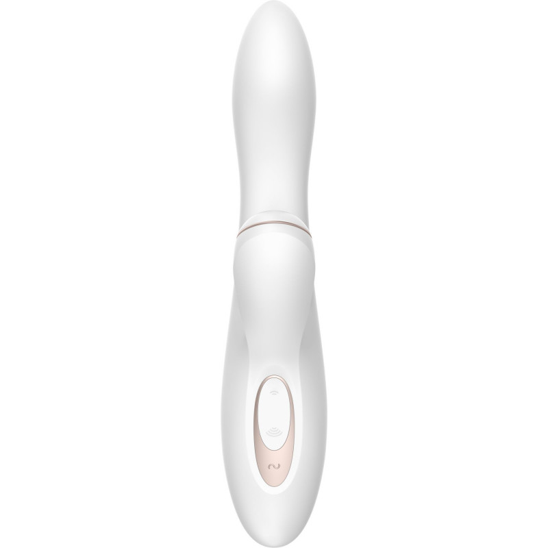 Упаковка вакуумного вібратора-кролика Satisfyer Pro Plus G-Spot Rabbit, біла коробка з логотипом бренду