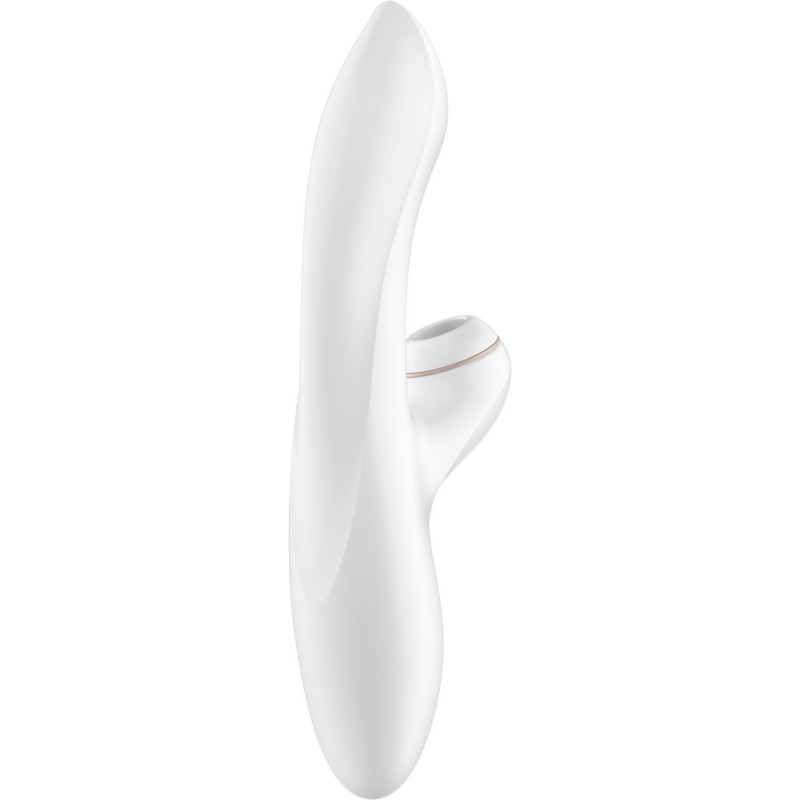 Детальний вигляд вакуумного вібратора-кролика Satisfyer Pro Plus G-Spot Rabbit, фокус на текстурі силікону