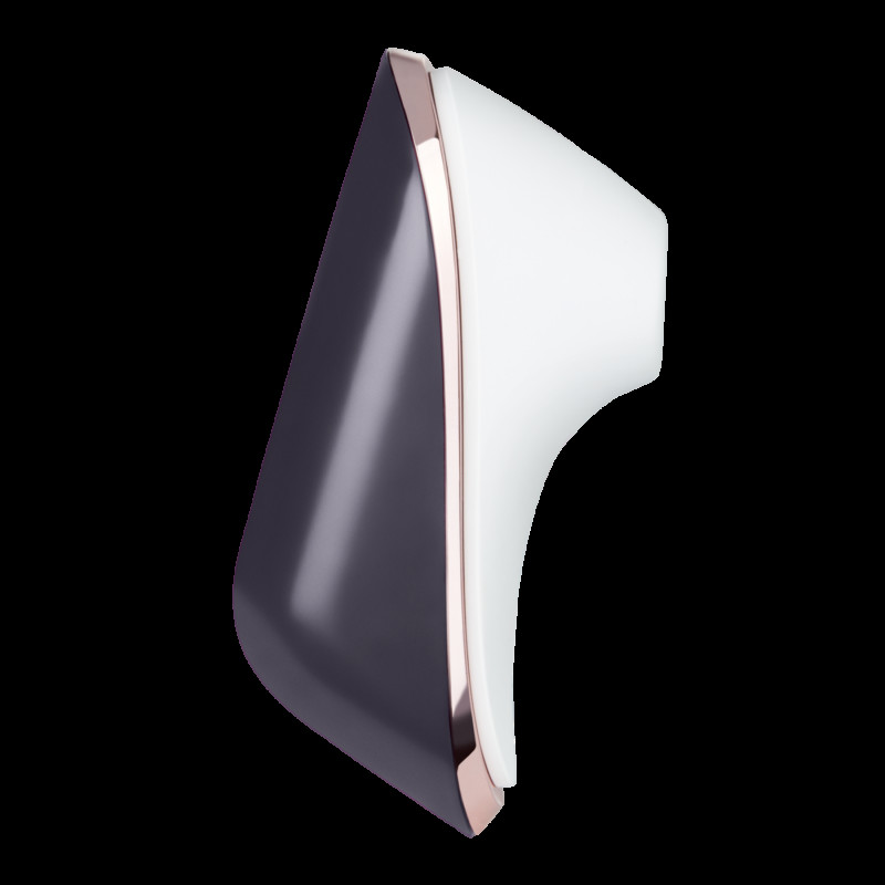 Вакуумний кліторальний стимулятор Satisfyer Traveler, білий, у закритому корпусі-чохлі на магнітах, загальний вигляд