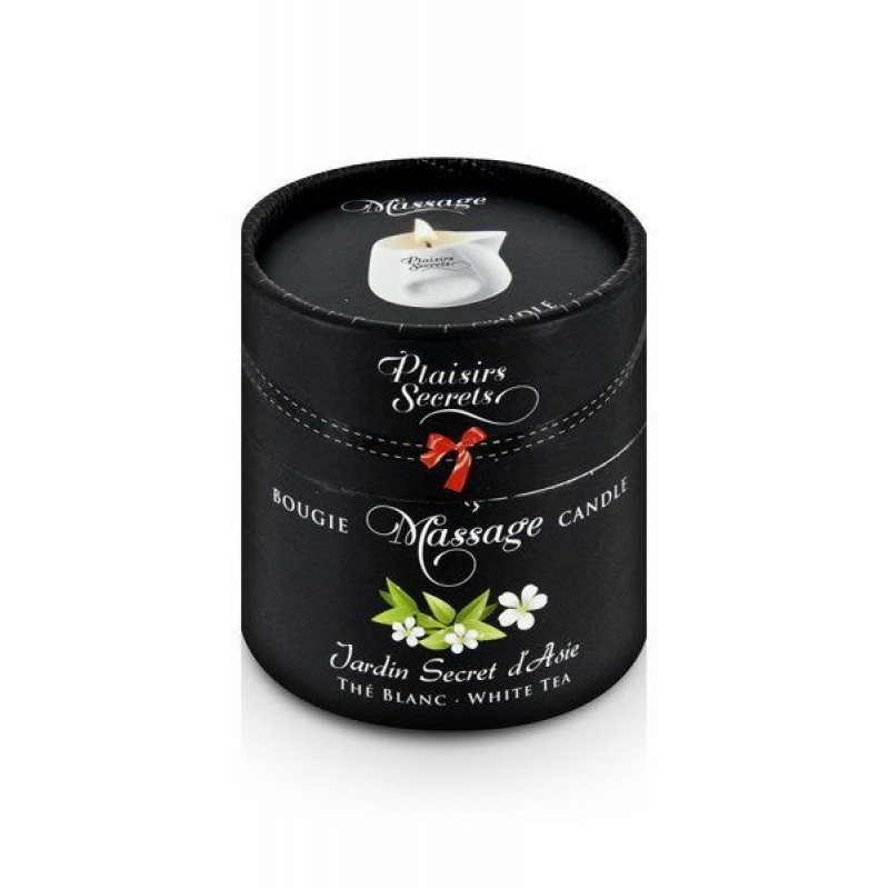 Текстура розтопленої масажної свічки Plaisirs Secrets White Tea 80 мл