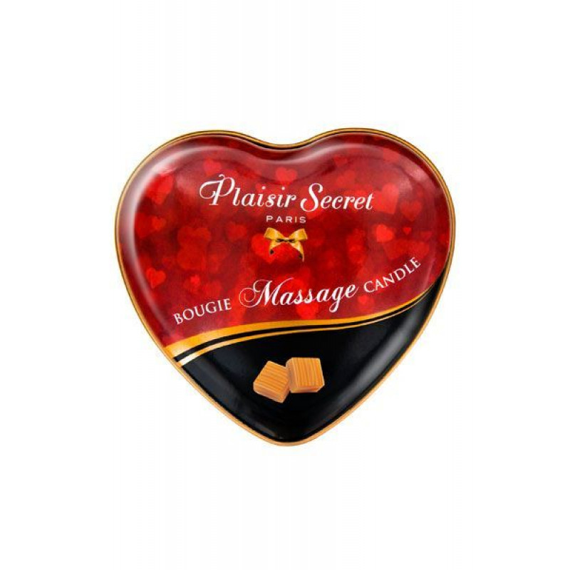 Масажна свічка Plaisirs Secrets Caramel 35 мл, вид збоку