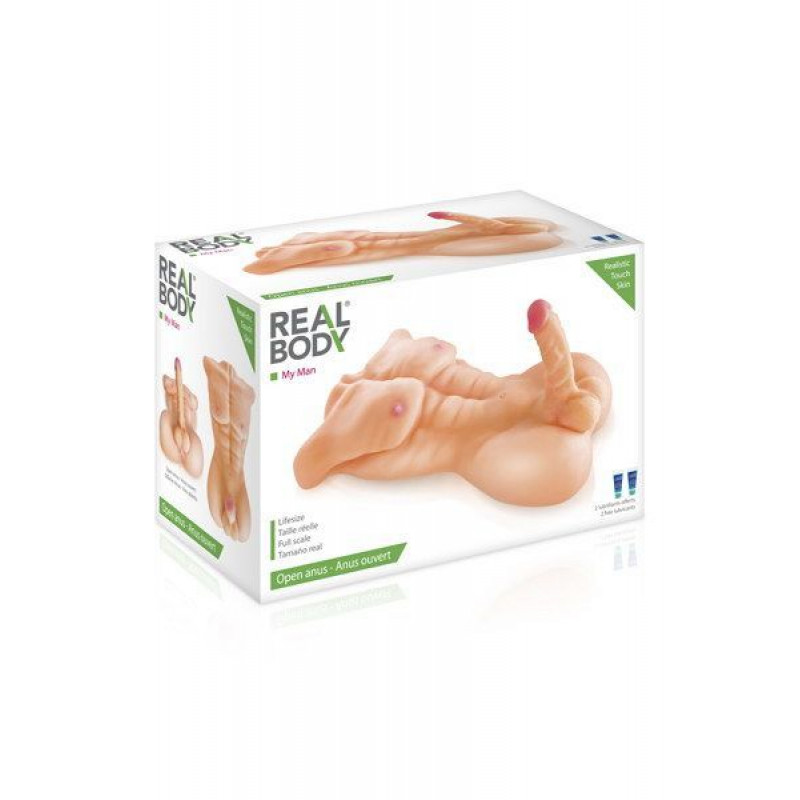 Упаковка та текстура чоловічого торсу Real Body My Man