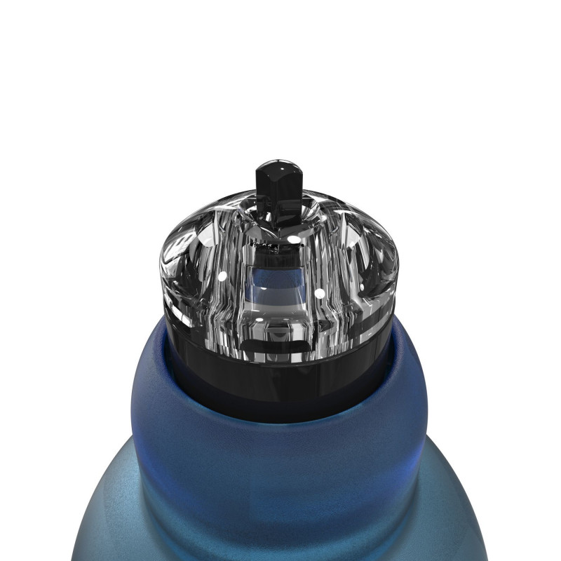 Вигляд збоку гідропомпи Bathmate Hydromax 7 WideBoy Blue, зручний дизайн