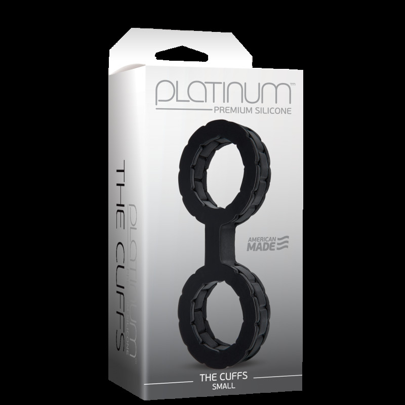 Упаковка наручників Doc Johnson The Cuffs Small чорних силіконових