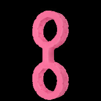 Наручники силіконові Doc Johnson The Cuffs Small Pink тягнуться для рук та ніг