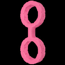Наручники силіконові Doc Johnson The Cuffs Large Pink, що тягнуться, для рук та ніг — Keks-Hub