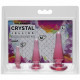 Упаковка набору анальних пробок Doc Johnson Crystal Jellies Pink, детальний вигляд