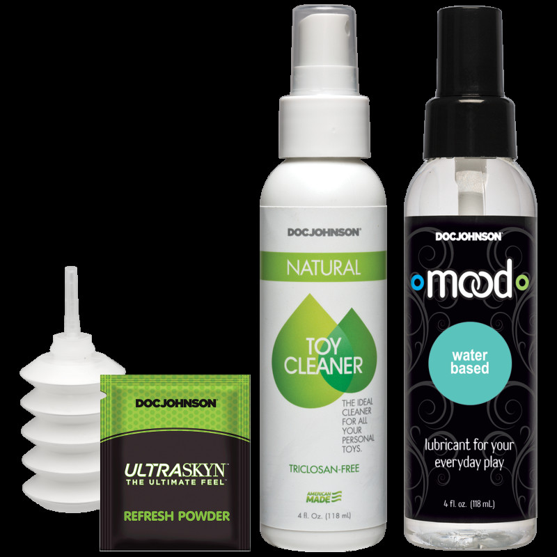 Набір для страпона Doc Johnson Vac-U-Lock Crystal Jellies Set - текстура матеріалу