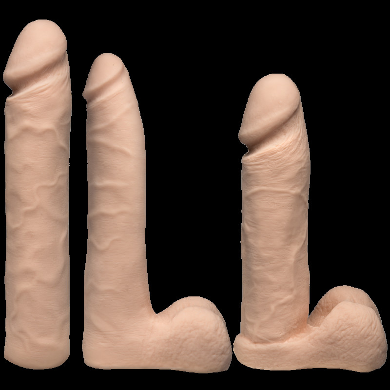 Набір для страпона Doc Johnson Vac-U-Lock Dual Density Experienced Set - вид збоку