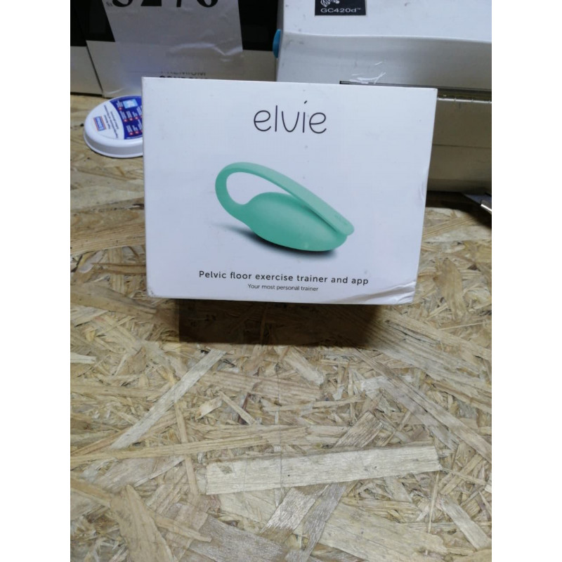 Вигляд збоку тренера Кегеля Elvie Exercise Tracker м'ятного кольору, що демонструє його компактну та ергономічну форму