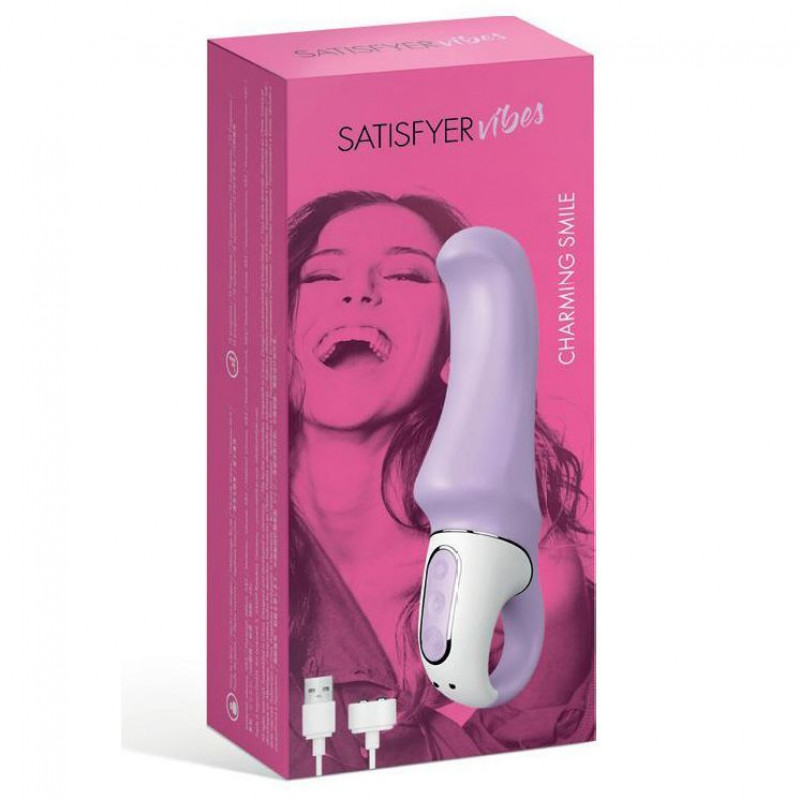 Вібратор Satisfyer Vibes Charming Smile в дії: демонстрація 12 режимів вібрації