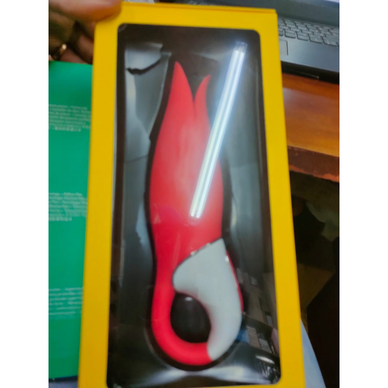 Вібратор Satisfyer Vibes Flower Power, вид збоку, демонструє ергономічний дизайн