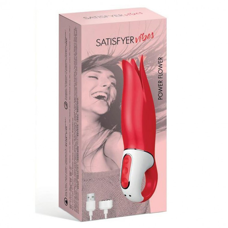 Satisfyer Vibes Flower Power: текстура силікону, демонстрація гнучкості пелюсток