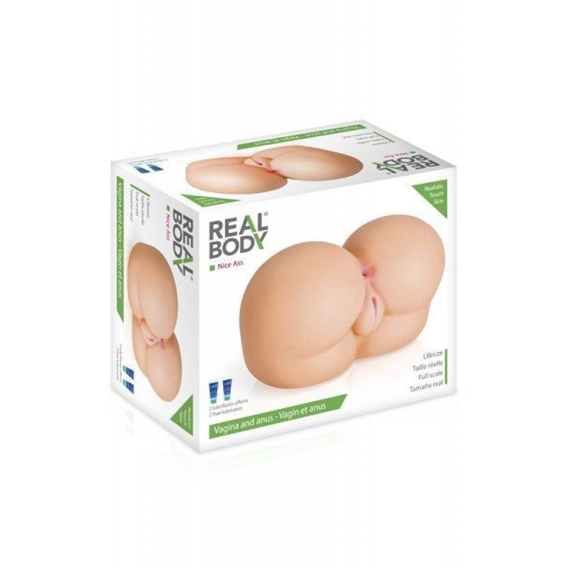 Мастурбатор Real Body Nice Ass: упаковка та комплект, естетичний дизайн