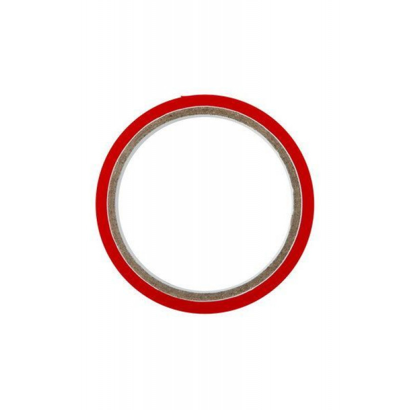 Скотч для бондажа Fetish Tentation Red: вид збоку, щільна тканина, деталі пакування