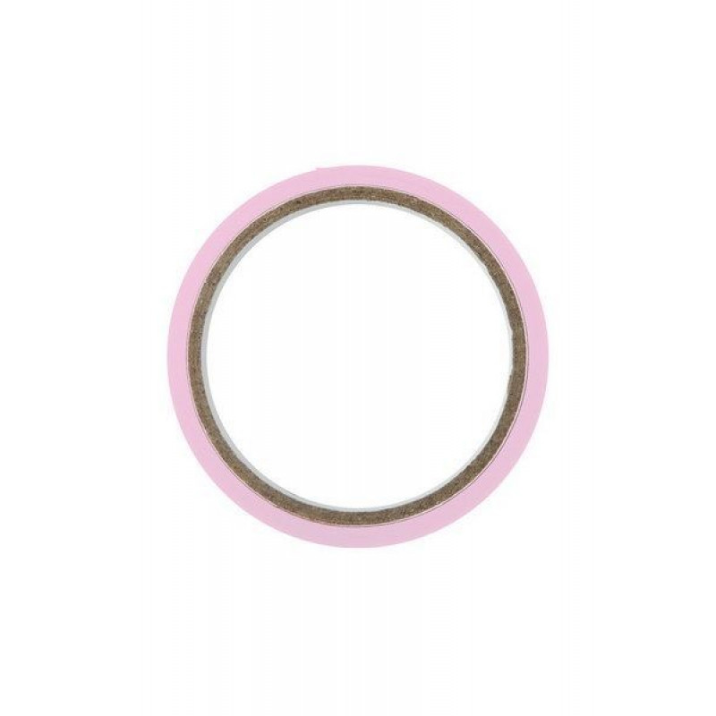 Скотч для бондажа Fetish Tentation Rose 15 м - вид збоку, демонстрація текстури