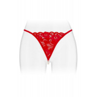 Трусики-стринги Fashion Secret VENUSINA Red с жемчужной нитью