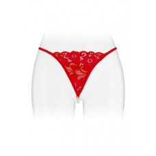 Трусики-стринги Fashion Secret VENUSINA Red с жемчужной нитью
