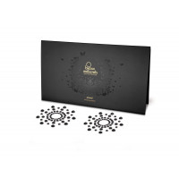 Пэстис из кристаллов Bijoux Indiscrets Mimi Black, украшение на грудь