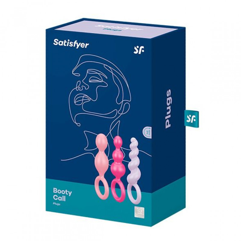 Набір анальних іграшок Satisfyer Plugs Booty Call - фото упаковки, ідеально для подарунка