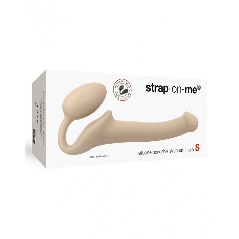 Упаковка безремінного страпона Strap-On-Me Flesh S, фірмовий дизайн