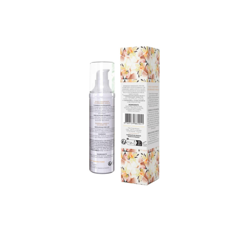 Деталі ароматної масажної олії Exsens Hot Vanilla 50 мл