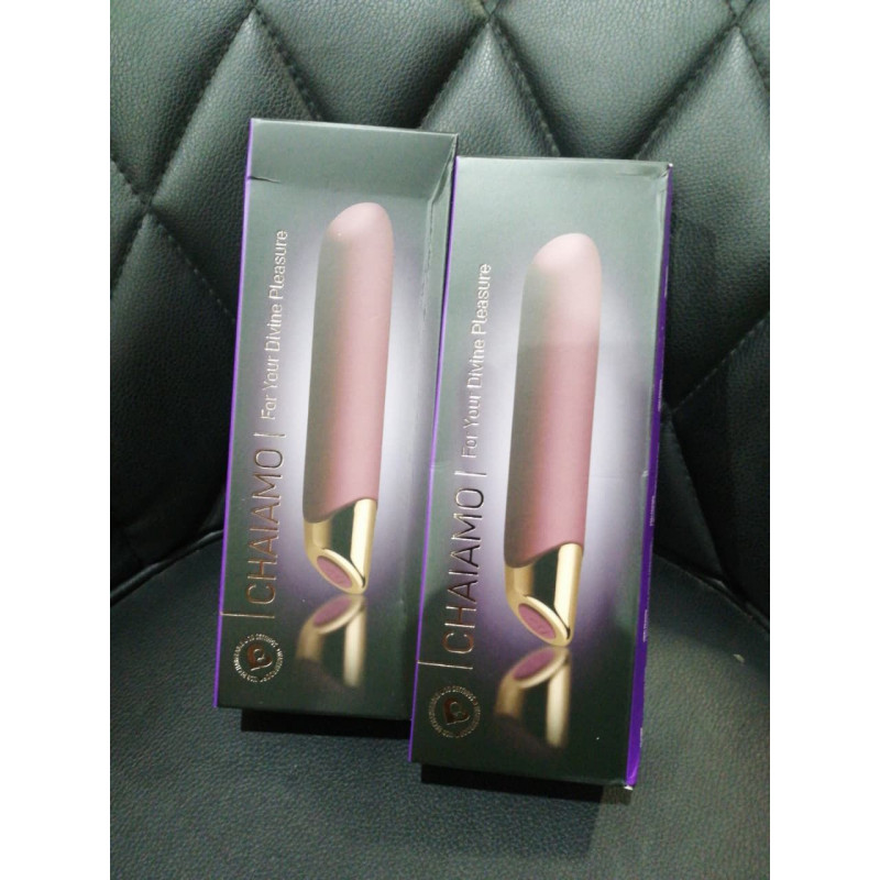 Вібратор Rocks Off Chaiamo Burgundy, вигляд збоку, текстура силікону