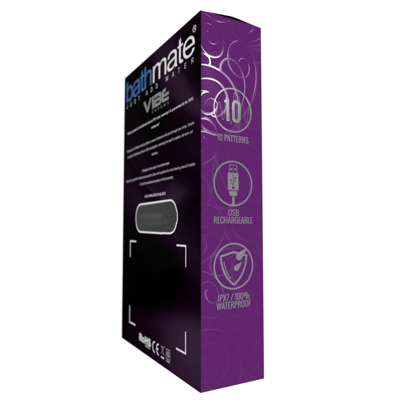 Вібропуля Bathmate Vibe Bullet Chrome, її текстура та форма, зручна для використання