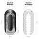 Tenga Flip Zero Electronic Vibration Black – вид збоку, що демонструє розкладну конструкцію