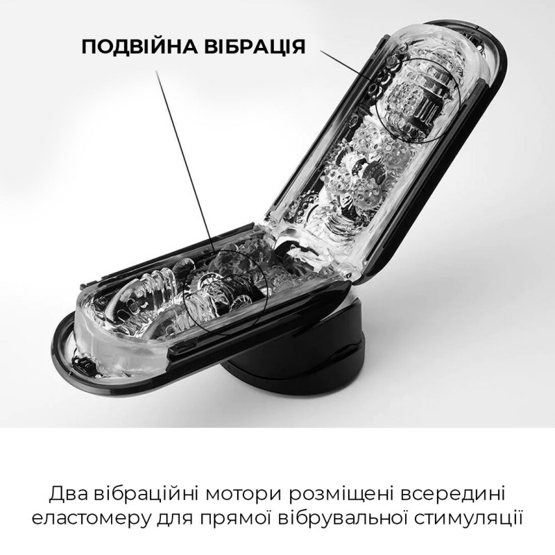 Tenga Flip Zero Electronic Vibration Black – деталі внутрішньої текстури для максимальних відчуттів