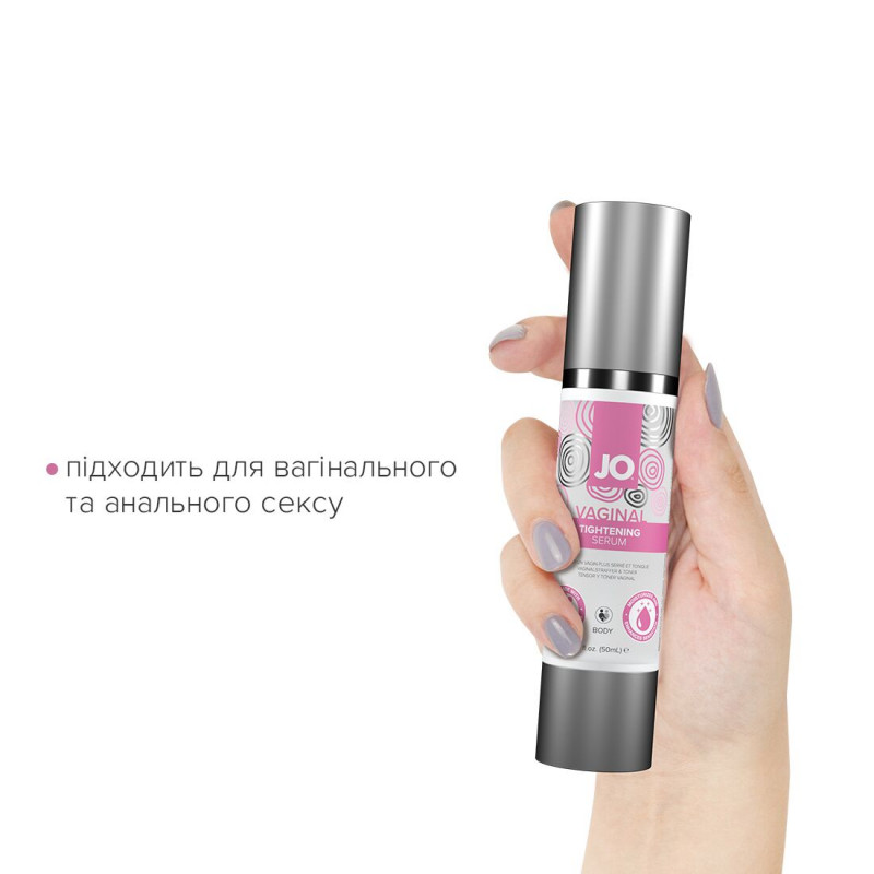 Текстура гелю для звуження піхви JO Vaginal Tightening Serum, крапля на поверхні
