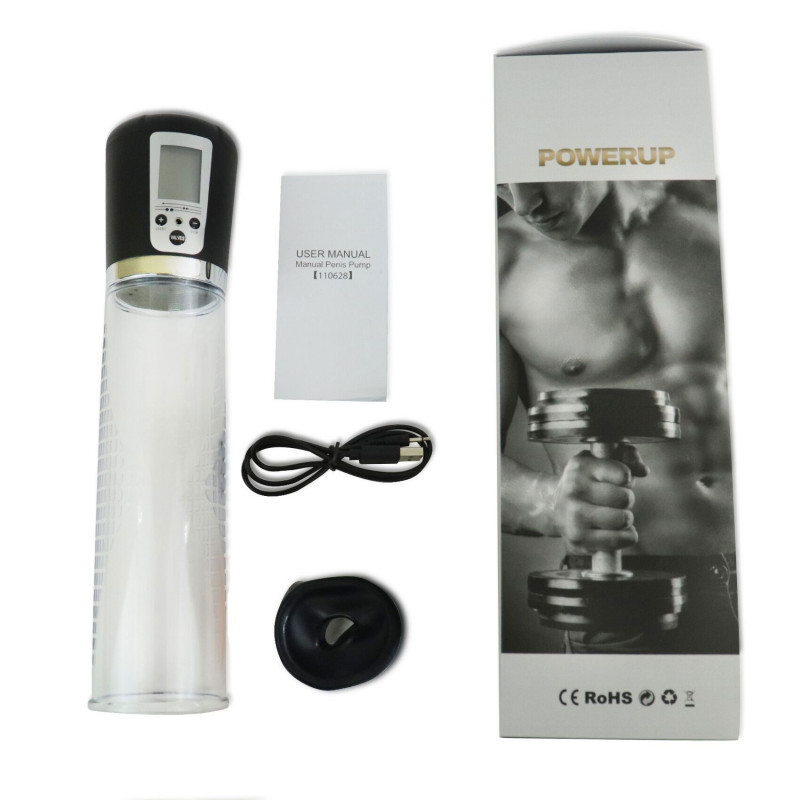 LED-табло вакуумної помпи Men Powerup - крупний план цифрового дисплея