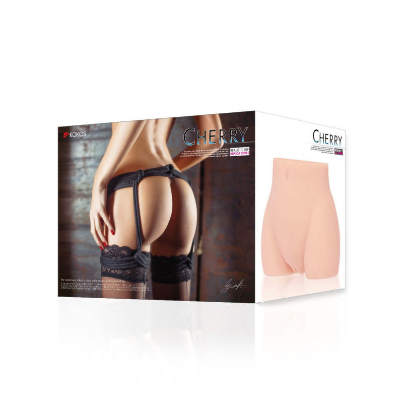 Материал и текстура мастурбатора Kokos Cherry, вид крупным планом