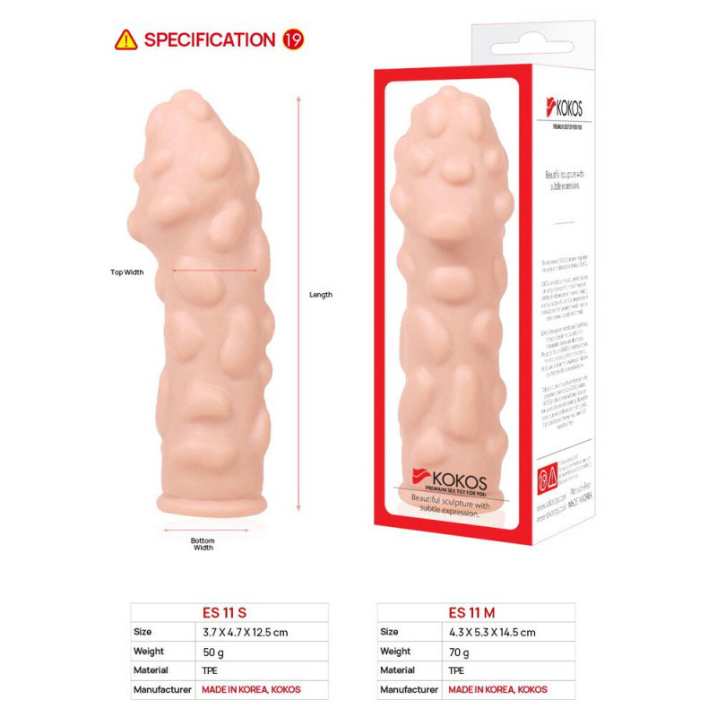 Деталі потовщувальної насадки Kokos Extreme Sleeve ES.11 M, розмір M