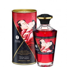 Розігрівальна олія Shunga Aphrodisiac Warming Oil – Blazing Cherry (100 мл) — Keks-Hub