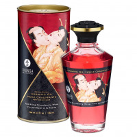 Розігрівальна олія Shunga Aphrodisiac Warming Oil – Sparkling Strawberry Wine (100 мл)