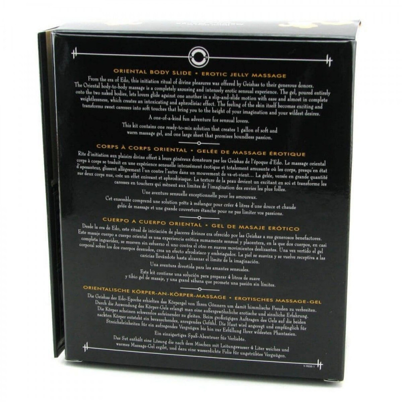 Простирадло, що входить до комплекту гелю для NURU-масажу Shunga Oriental Body-to-Body Sparkling Strawberry Wine