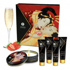 Подарунковий набір Shunga GEISHAS SECRETS – Sparkling Strawberry Wine для двох — Keks-Hub