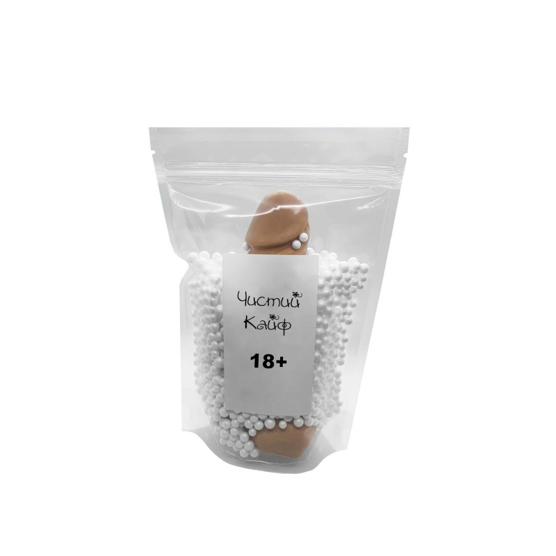 Текстура натурального крафтового мила-члена Чистий Кайф Brown size M, що свідчить про якісні інгредієнти