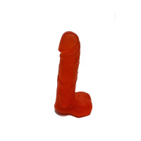 Крафтовое мыло-член Чистый Кайф Red size M с присоской, натуральное