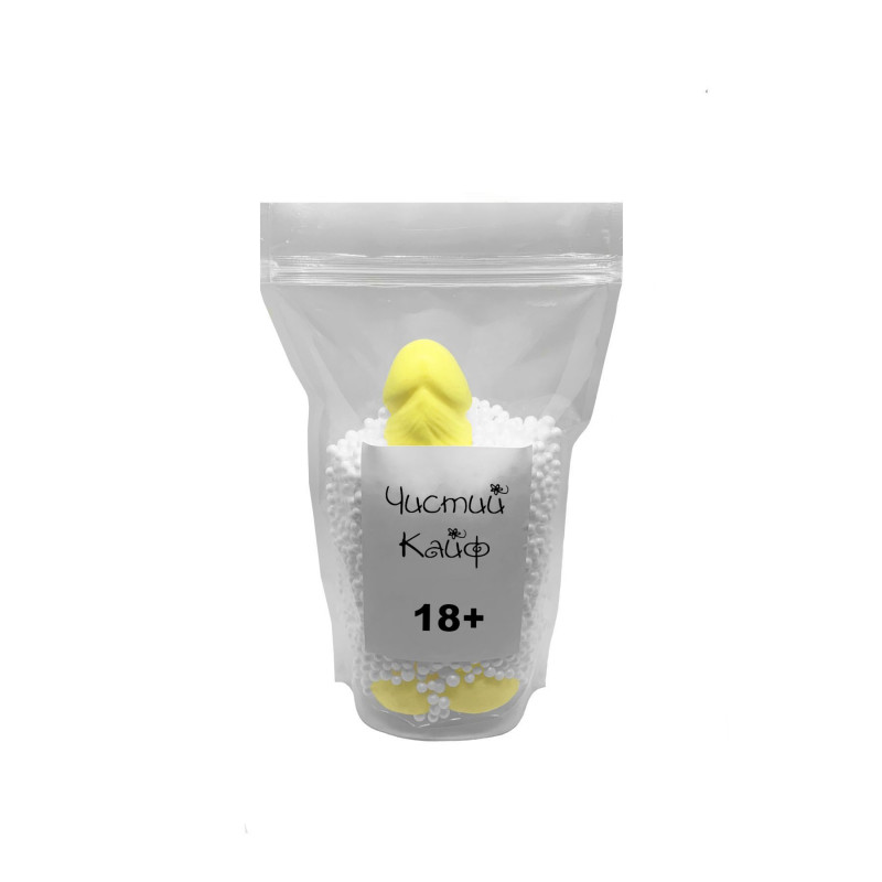 Текстура крафтового мила Чистий Кайф Yellow, м'яка піна