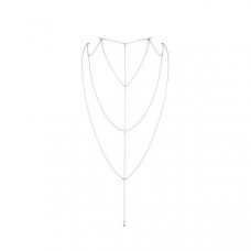 Ланцюжок для спини Bijoux Indiscrets Magnifique Back and Cleavage Chain - Silver, прикраса для тіла — Keks-Hub