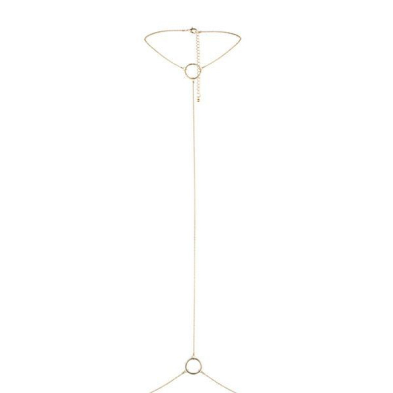 Ланцюжок Bijoux Indiscrets Magnifique I Body Chain, вид збоку, золотистий