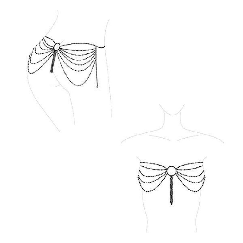 Прикраса на тіло Bijoux Indiscrets MAGNIFIQUE Waist Chain – фото комплекту з іншого ракурсу