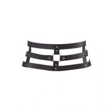 Портупея-пояс Bijoux Indiscrets MAZE Wide Belt and Restraints Black екошкіра