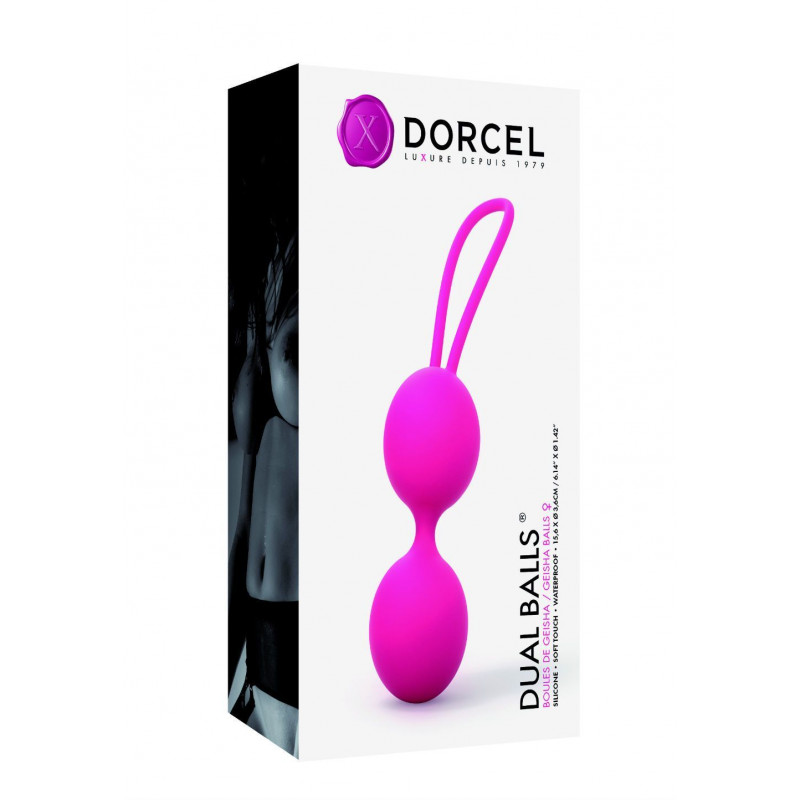 Упаковка вагінальних кульок Dorcel Dual Balls Magenta, рожевий колір
