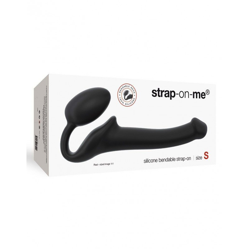 Упаковка безремінного страпона Strap-On-Me Black S, елегантний та дискретний вигляд