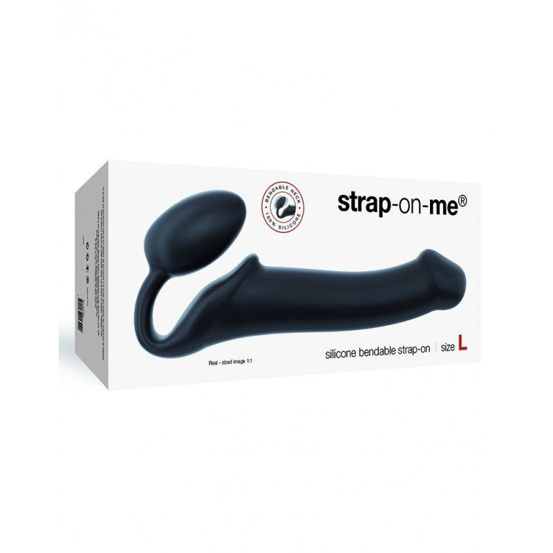 Текстура страпона Strap-On-Me Black L, гладка поверхня